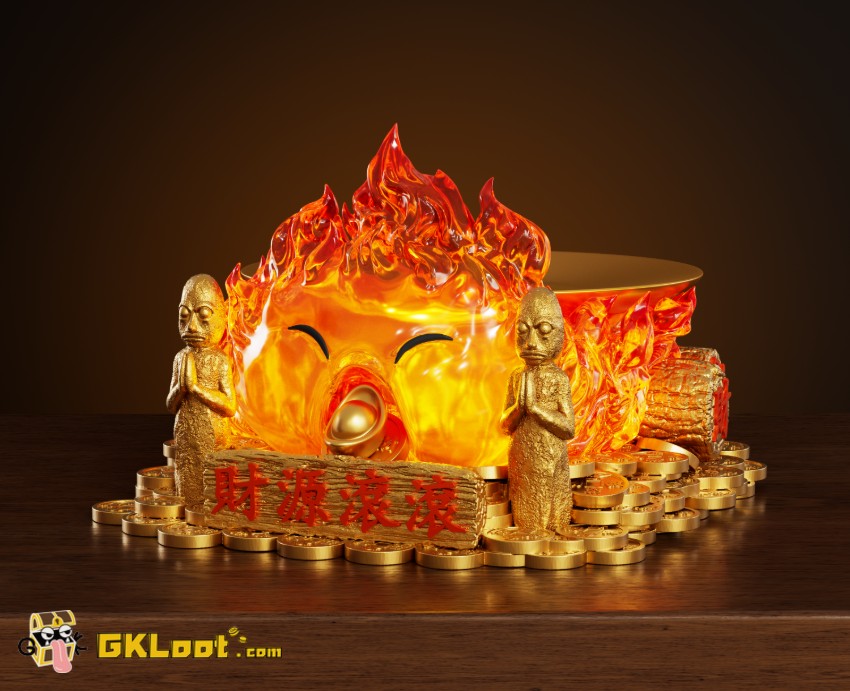 Wawa Studio Howl's Moving Castle Calcifer Statue - View 8 Wawa Studio Howl's Moving Castle Calcifer Statue - View 8