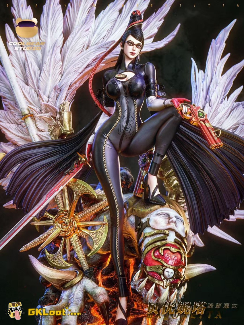 Coolbear Studio Bayonetta Bayonetta Statue w/ LED - View 6 Coolbear Studio Bayonetta Bayonetta Statue w/ LED - View 6