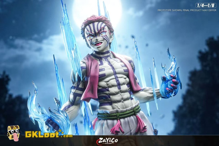 Zayico Studio Demon Slayer Akaza Statue w/ LED - View 12 Zayico Studio Demon Slayer Akaza Statue w/ LED - View 12
