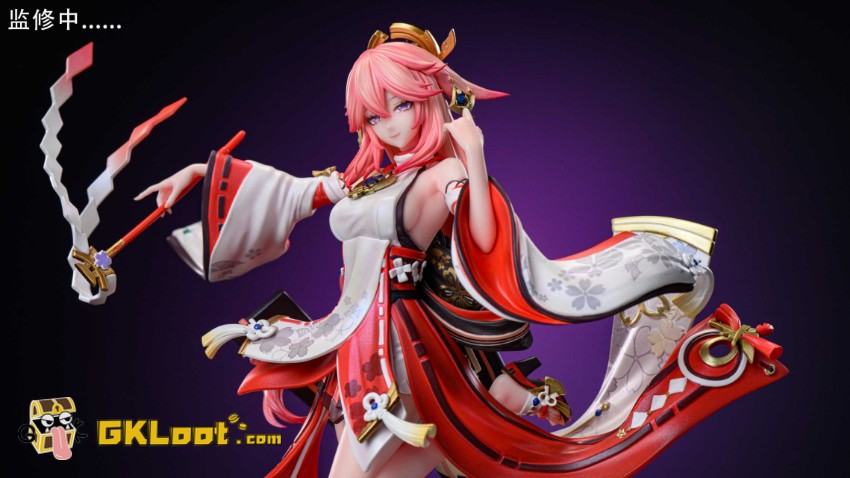 Hakimi Studio 1/6 Genshin Impact Yae Miko & Raiden Shogun Statue - View 5 Hakimi Studio 1/6 Genshin Impact Yae Miko & Raiden Shogun Statue - View 5