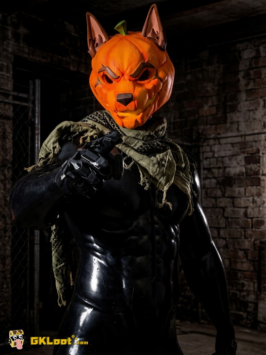 Shibadon Studio Original Pumpkin Head Mask w/ LED - View 18 Shibadon Studio Original Pumpkin Head Mask w/ LED - View 18