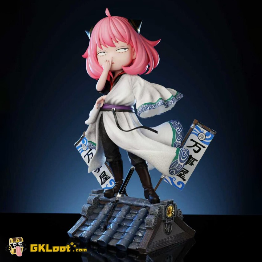 ZH Studio Spy × Family Anya Forger Cosplay Gintoki Sakata Statue - View 1 ZH Studio Spy × Family Anya Forger Cosplay Gintoki Sakata Statue - View 1