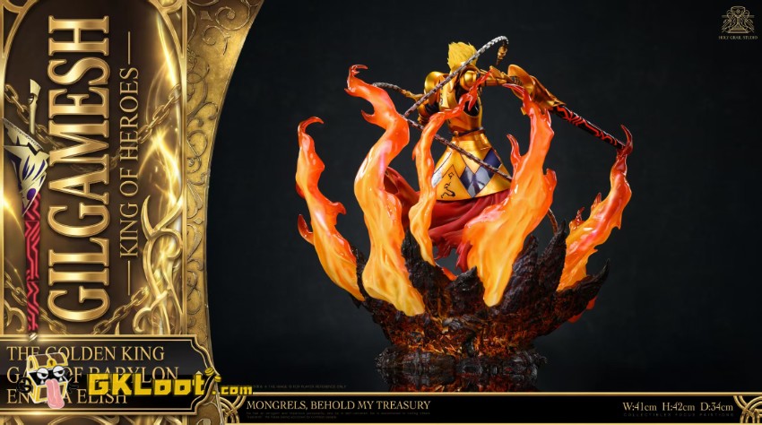 Holy Grail Studio 1/6 Fate/Stay Night Gilgamesh Statue w/ LED - View 7 Holy Grail Studio 1/6 Fate/Stay Night Gilgamesh Statue w/ LED - View 7