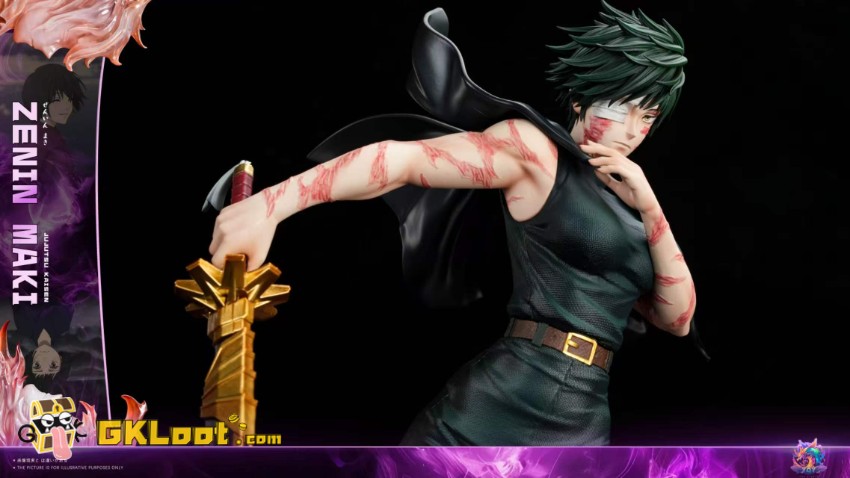 YQY Studio Jujutsu Kaisen Maki Zenin Statue - View 6 YQY Studio Jujutsu Kaisen Maki Zenin Statue - View 6