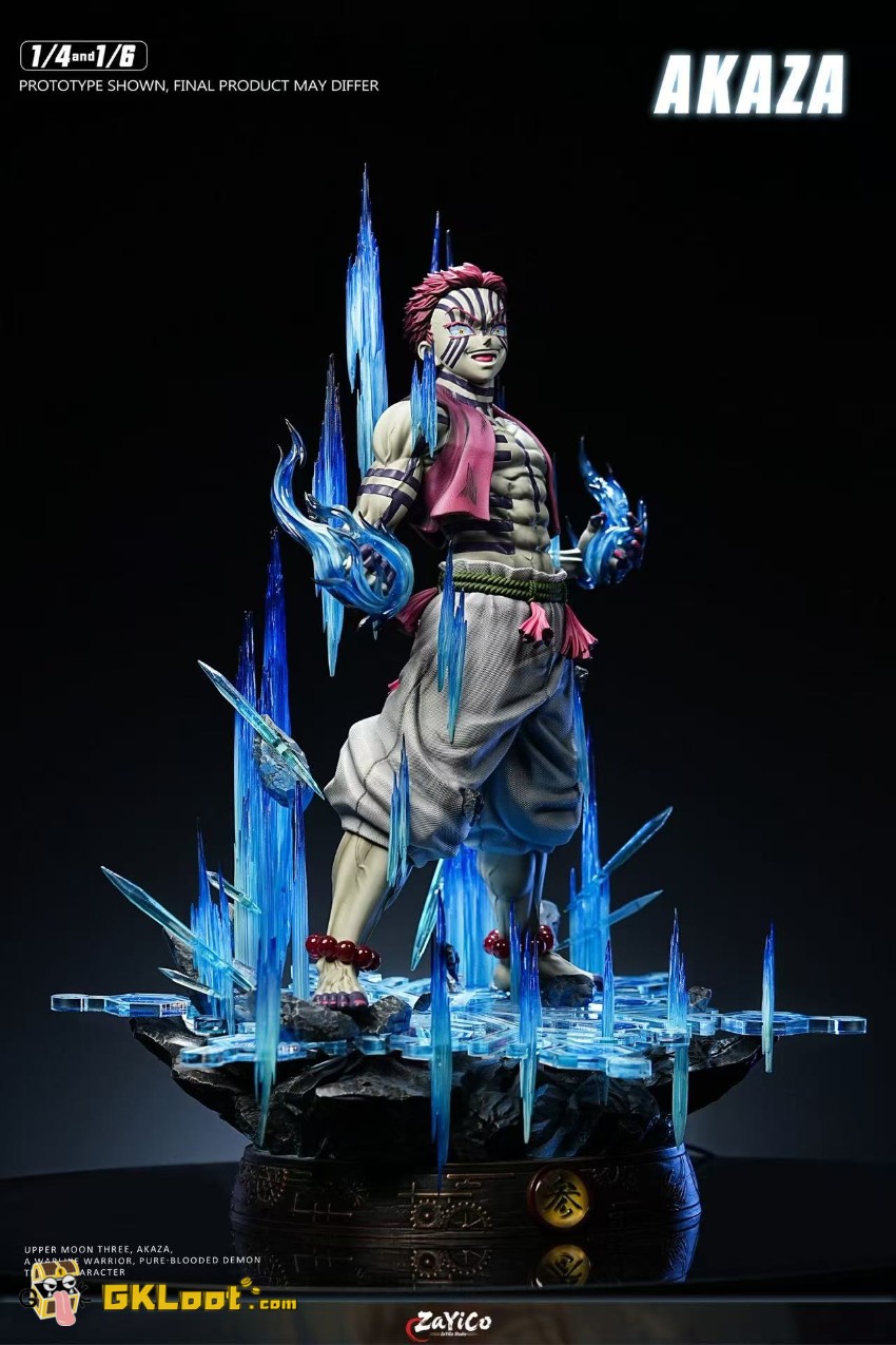 Zayico Studio Demon Slayer Akaza Statue w/ LED - View 4 Zayico Studio Demon Slayer Akaza Statue w/ LED - View 4