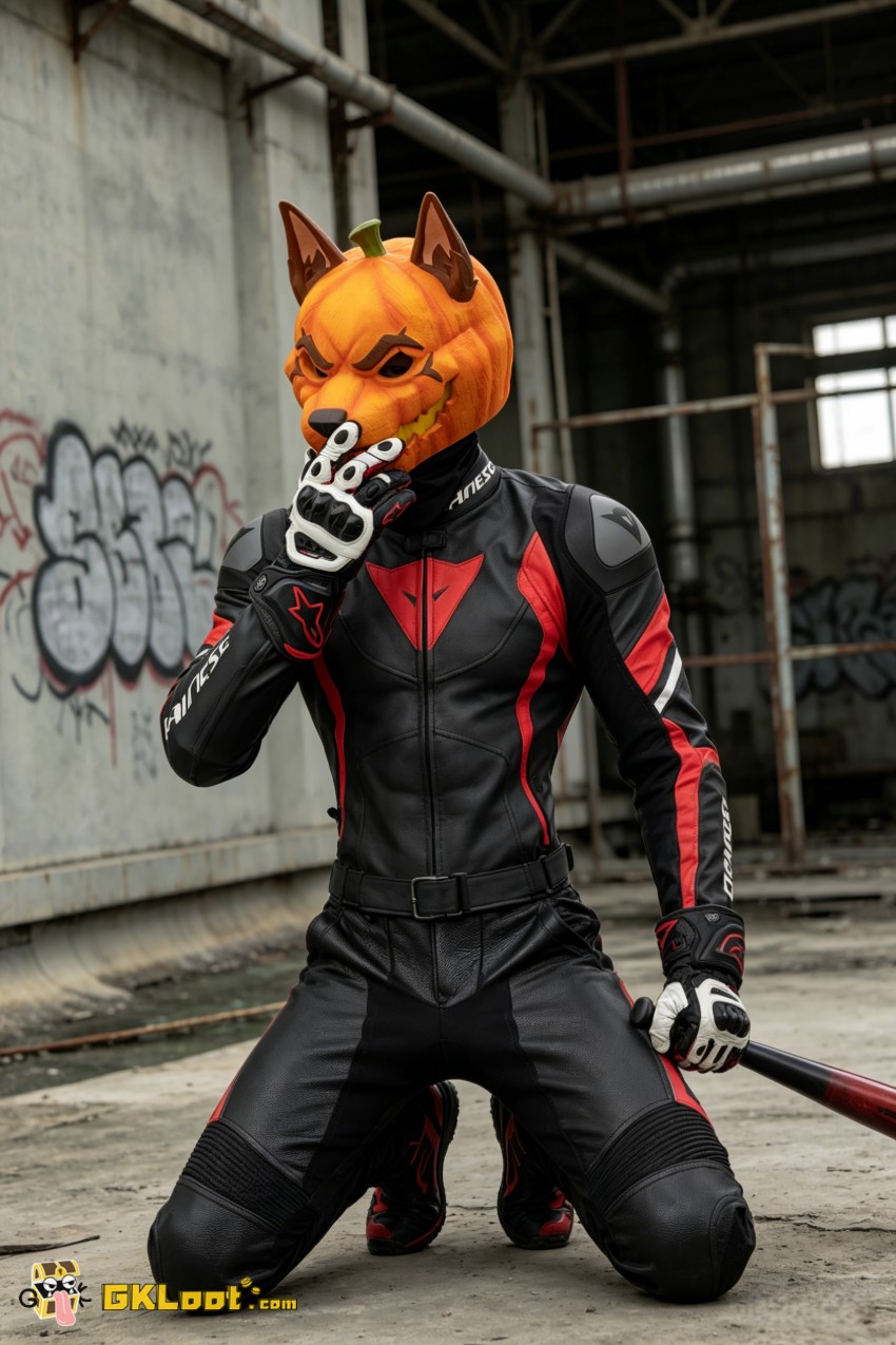 Shibadon Studio Original Pumpkin Head Mask w/ LED - View 11 Shibadon Studio Original Pumpkin Head Mask w/ LED - View 11