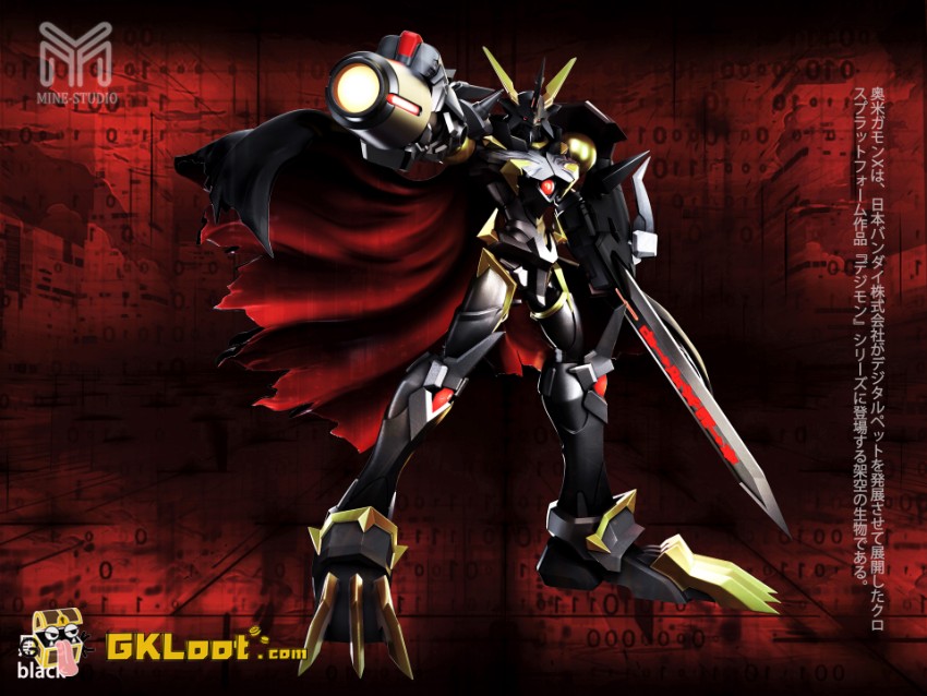 Mine Studio Digimon Omegamon Statue - View 1 Mine Studio Digimon Omegamon Statue - View 1