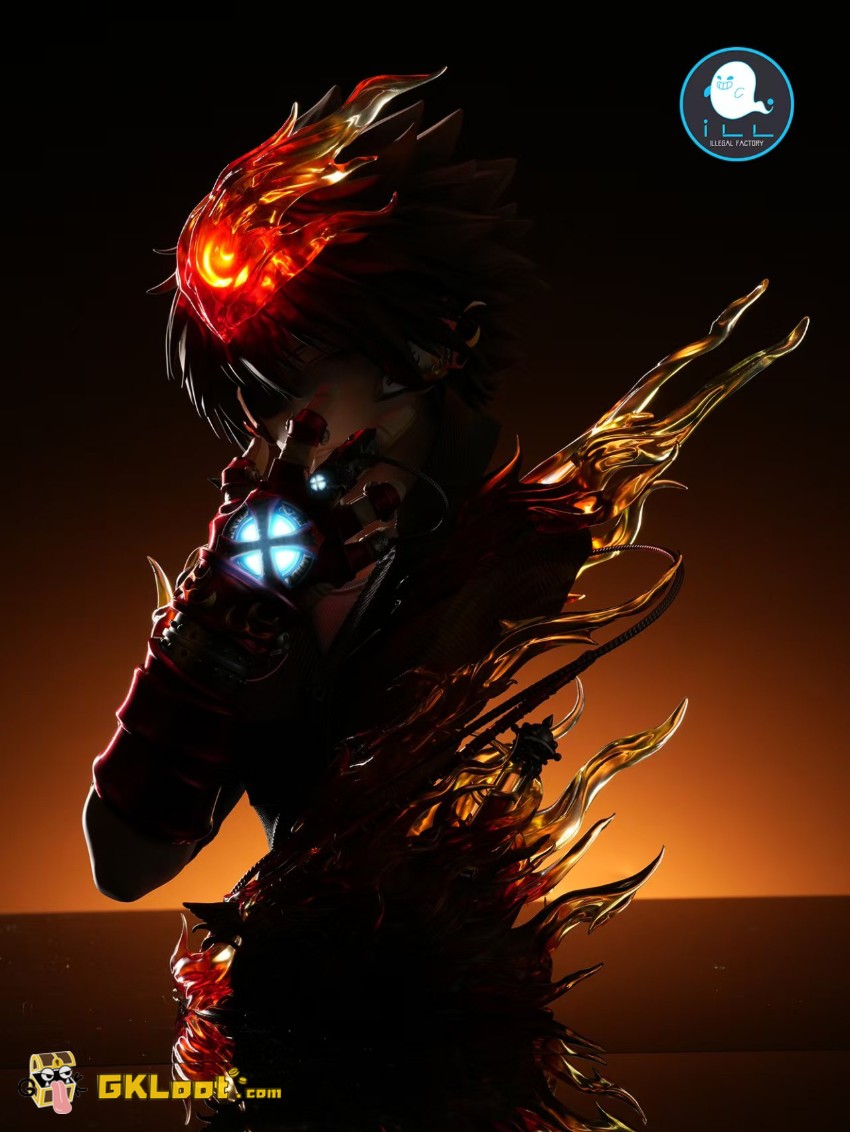 ILLegal Factory Studio 1/6 Katekyo Hitman Reborn Tsunayoshi Sawada Statue w/ LED - View 7 ILLegal Factory Studio 1/6 Katekyo Hitman Reborn Tsunayoshi Sawada Statue w/ LED - View 7