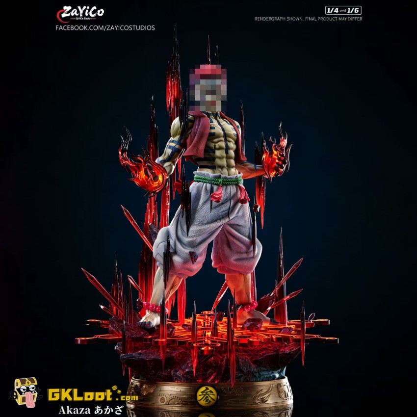 Zayico Studio Demon Slayer Akaza Statue w/ LED - View 1 Zayico Studio Demon Slayer Akaza Statue w/ LED - View 1
