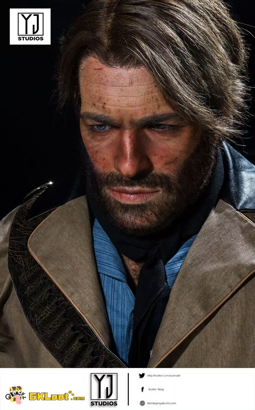 YJ Studio 1/1 Red Dead Redemption Arthur Morgan Bust Statue - View 5 YJ Studio 1/1 Red Dead Redemption Arthur Morgan Bust Statue - View 5