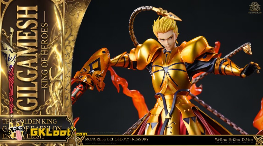 Holy Grail Studio 1/6 Fate/Stay Night Gilgamesh Statue w/ LED - View 6 Holy Grail Studio 1/6 Fate/Stay Night Gilgamesh Statue w/ LED - View 6