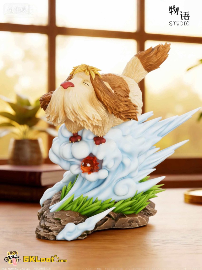 Wu Yu Studio Howl's Moving Castle Calcifer & Heen Statue - View 5 Wu Yu Studio Howl's Moving Castle Calcifer & Heen Statue - View 5