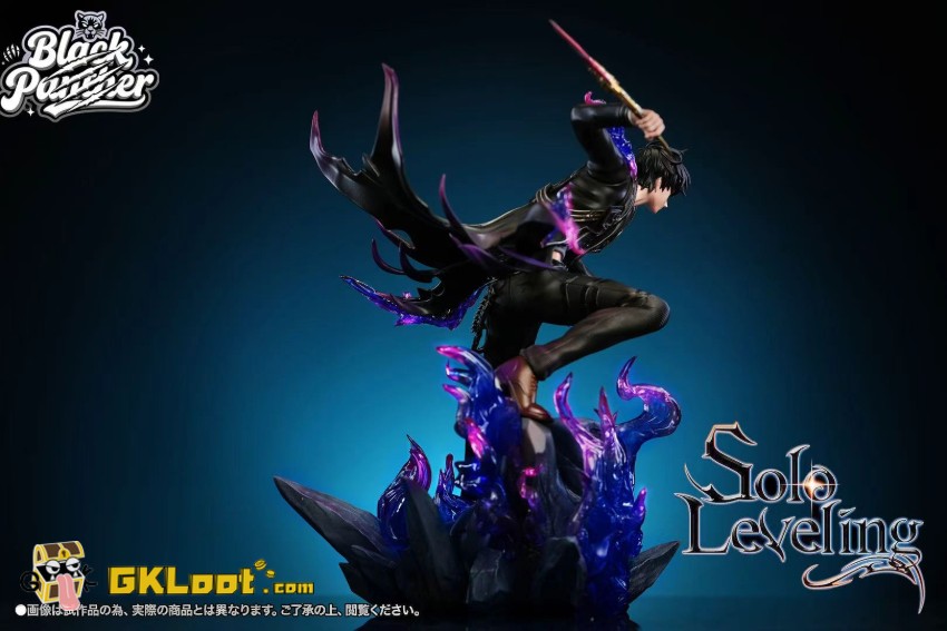 Black Panther Studio 1/6 Solo Leveling Sung Jin Woo & Cha Hae-In Statue - View 6 Black Panther Studio 1/6 Solo Leveling Sung Jin Woo & Cha Hae-In Statue - View 6