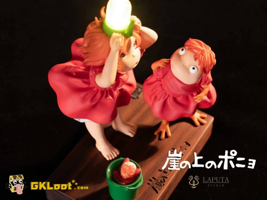 Laputa Studio Ponyo on the Cliff by the Sea Ponyo Statue w/ LED - View 7 Laputa Studio Ponyo on the Cliff by the Sea Ponyo Statue w/ LED - View 7