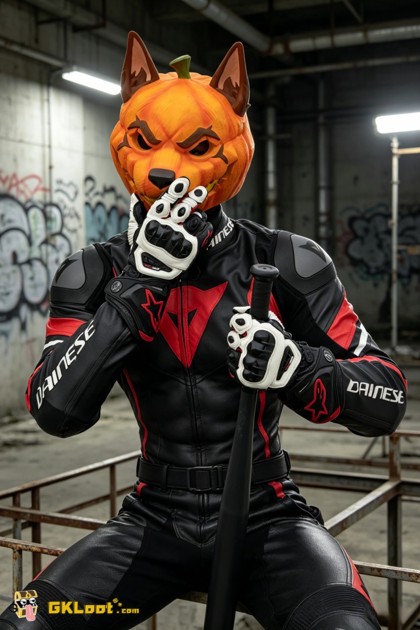 Shibadon Studio Original Pumpkin Head Mask w/ LED - View 9 Shibadon Studio Original Pumpkin Head Mask w/ LED - View 9