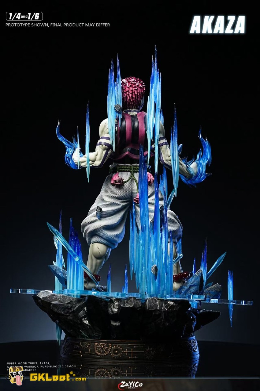 Zayico Studio Demon Slayer Akaza Statue w/ LED - View 2 Zayico Studio Demon Slayer Akaza Statue w/ LED - View 2