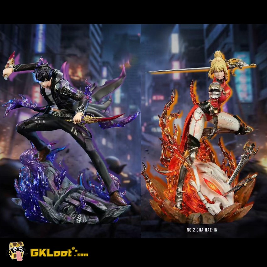 Black Panther Studio 1/6 Solo Leveling Sung Jin Woo & Cha Hae-In Statue - View 1 Black Panther Studio 1/6 Solo Leveling Sung Jin Woo & Cha Hae-In Statue - View 1