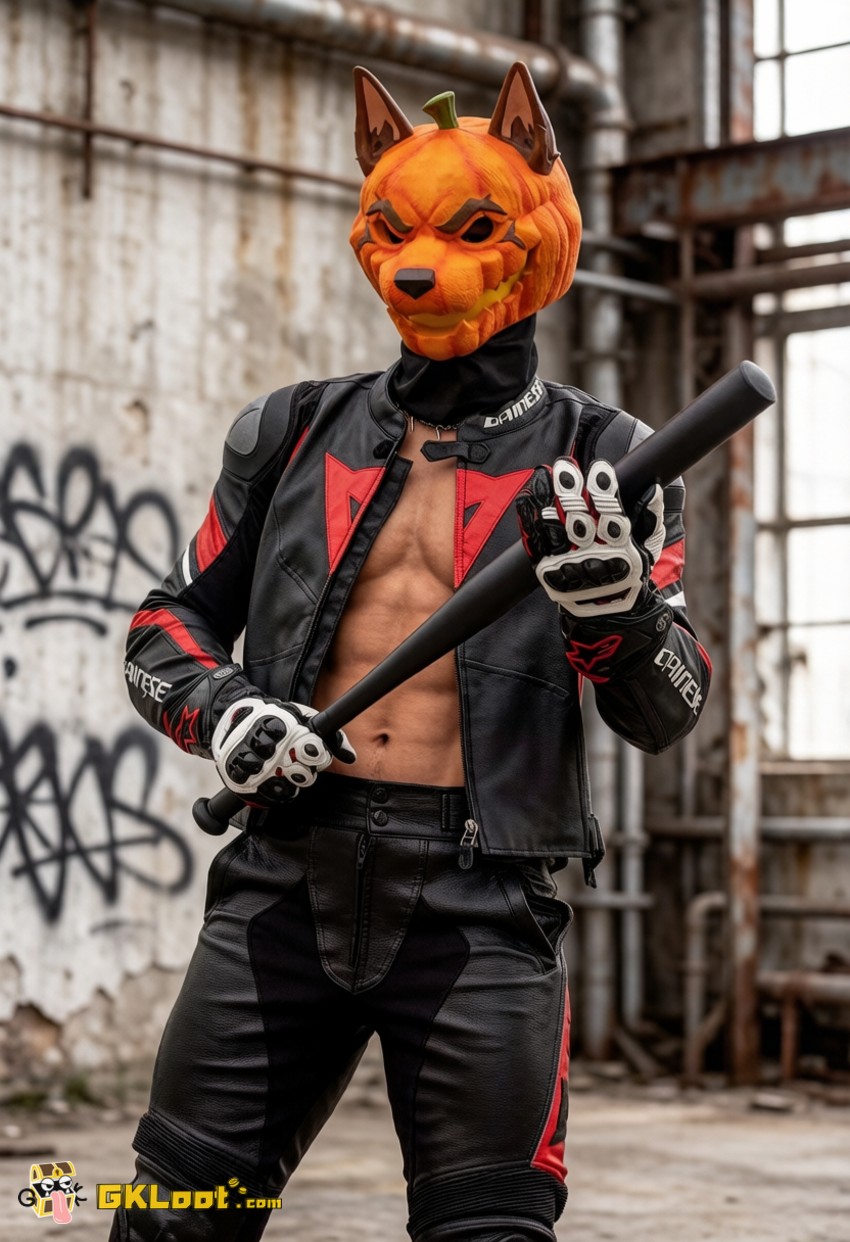 Shibadon Studio Original Pumpkin Head Mask w/ LED - View 5 Shibadon Studio Original Pumpkin Head Mask w/ LED - View 5