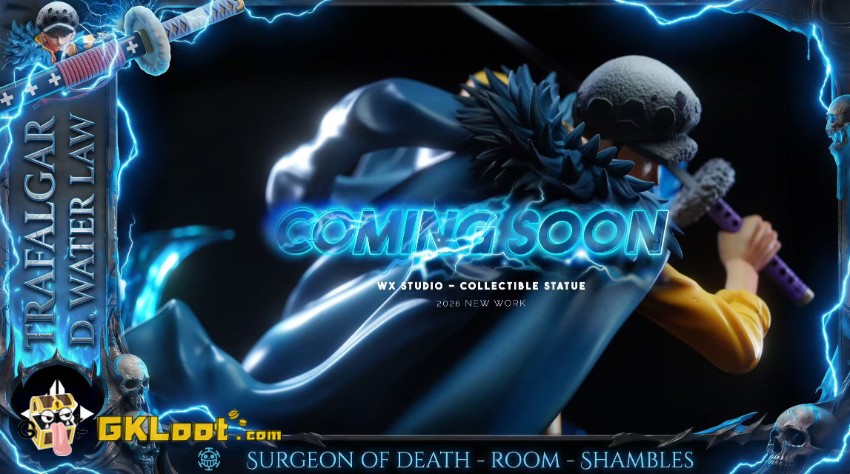 WX Studio One Piece Trafalgar D. Water Law Statue - View 5 WX Studio One Piece Trafalgar D. Water Law Statue - View 5