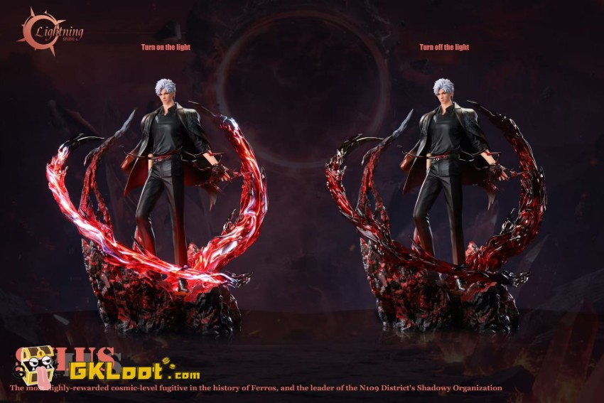 Lightning Studio 1/6 Love and Deepspace Sylus Statue w/ LED - View 8 Lightning Studio 1/6 Love and Deepspace Sylus Statue w/ LED - View 8