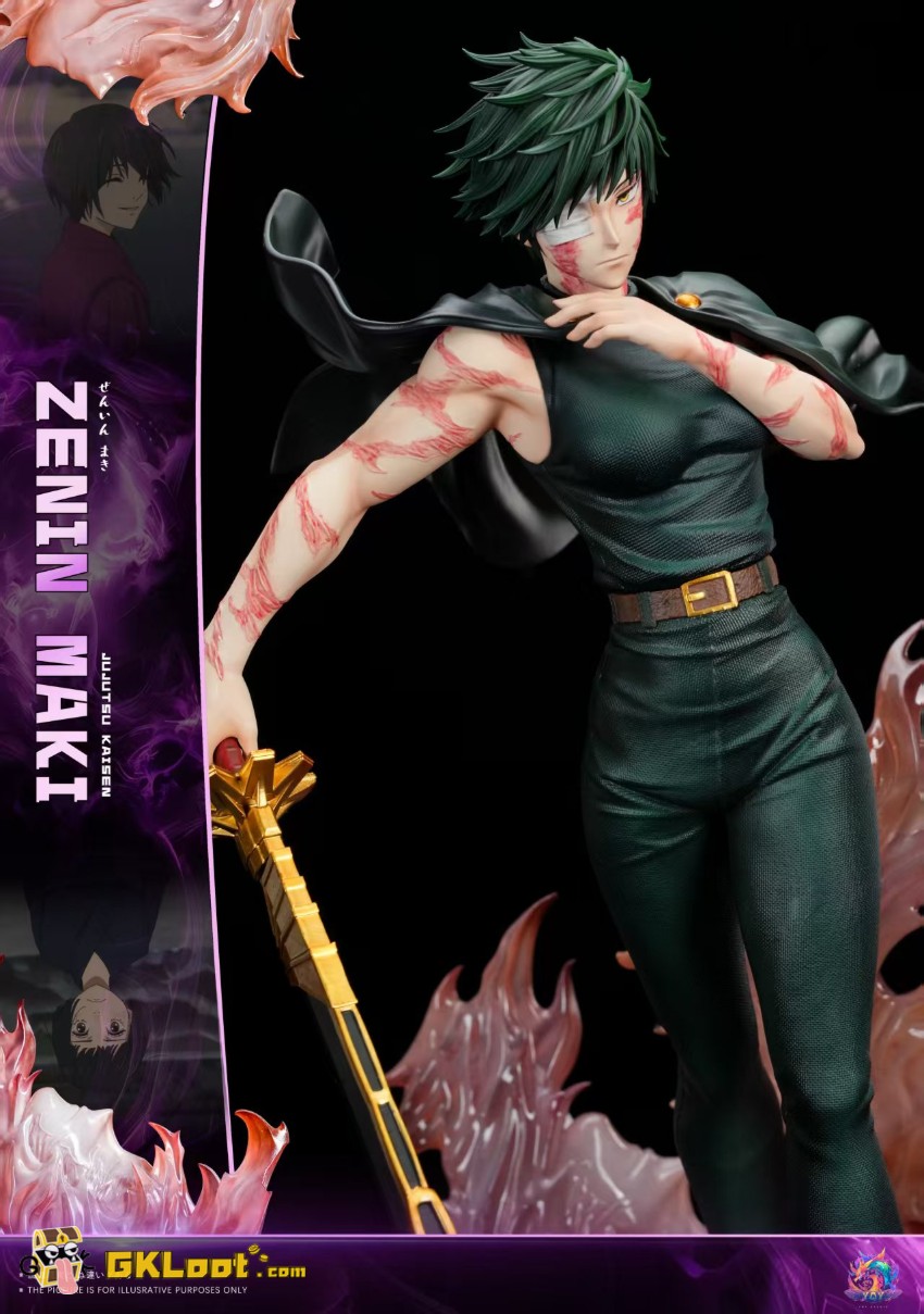 YQY Studio Jujutsu Kaisen Maki Zenin Statue - View 3 YQY Studio Jujutsu Kaisen Maki Zenin Statue - View 3