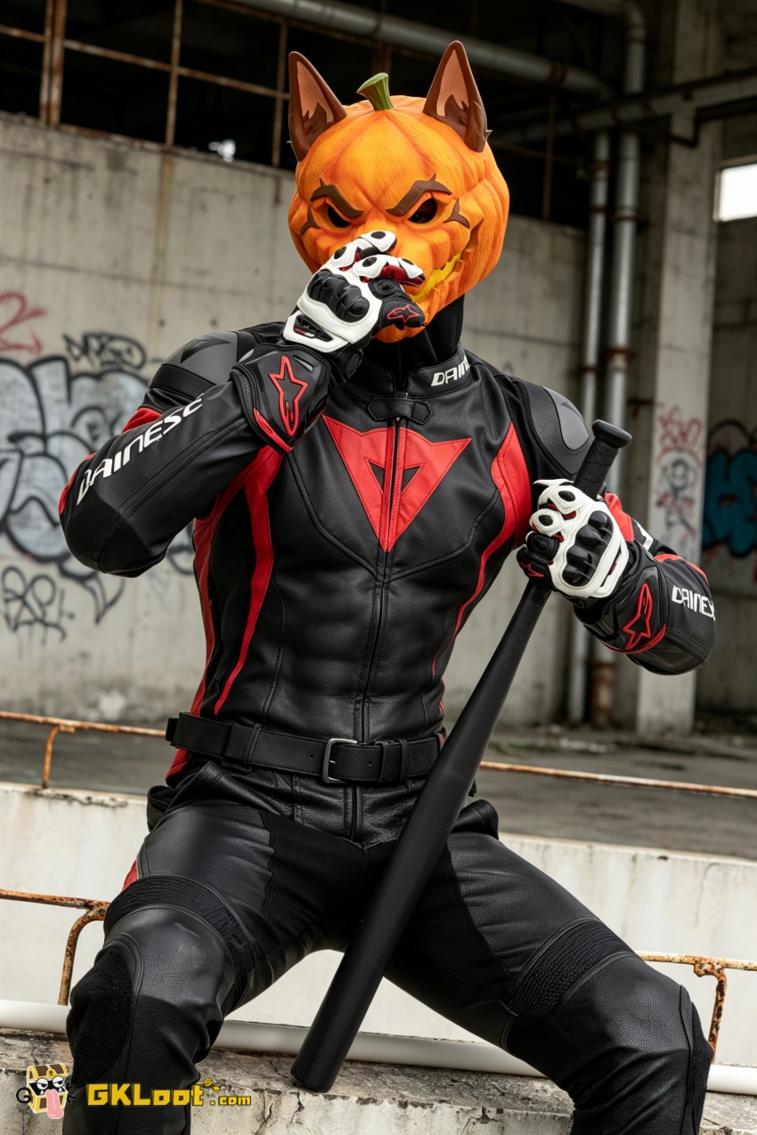 Shibadon Studio Original Pumpkin Head Mask w/ LED - View 7 Shibadon Studio Original Pumpkin Head Mask w/ LED - View 7