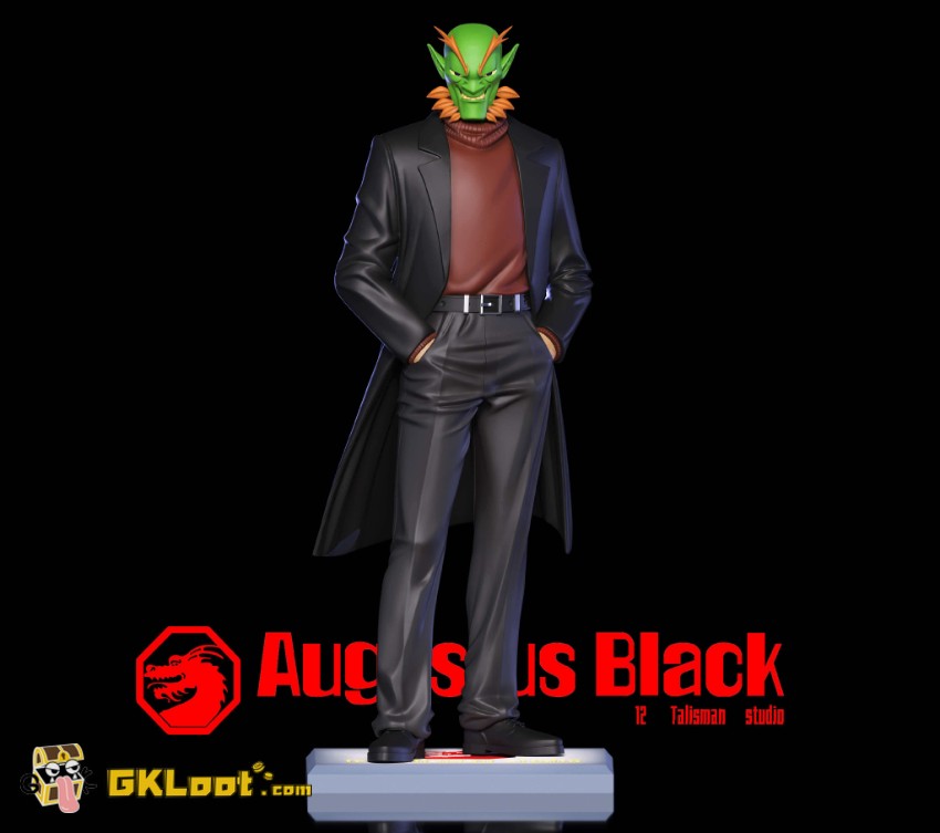 12 Talisman Studio Jackie Chan Adventures Augustus Black Statue - View 3 12 Talisman Studio Jackie Chan Adventures Augustus Black Statue - View 3