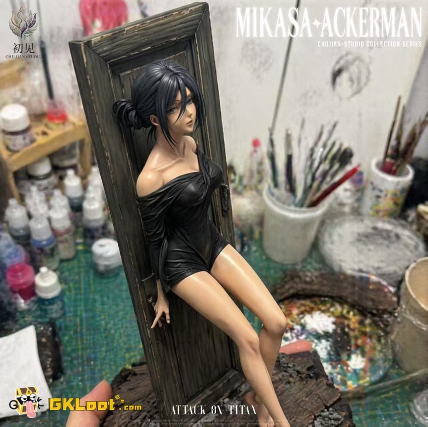 Chu Jian Studio 1/6 Attack On Titan Mikasa Ackerman Statue - View 4 Chu Jian Studio 1/6 Attack On Titan Mikasa Ackerman Statue - View 4