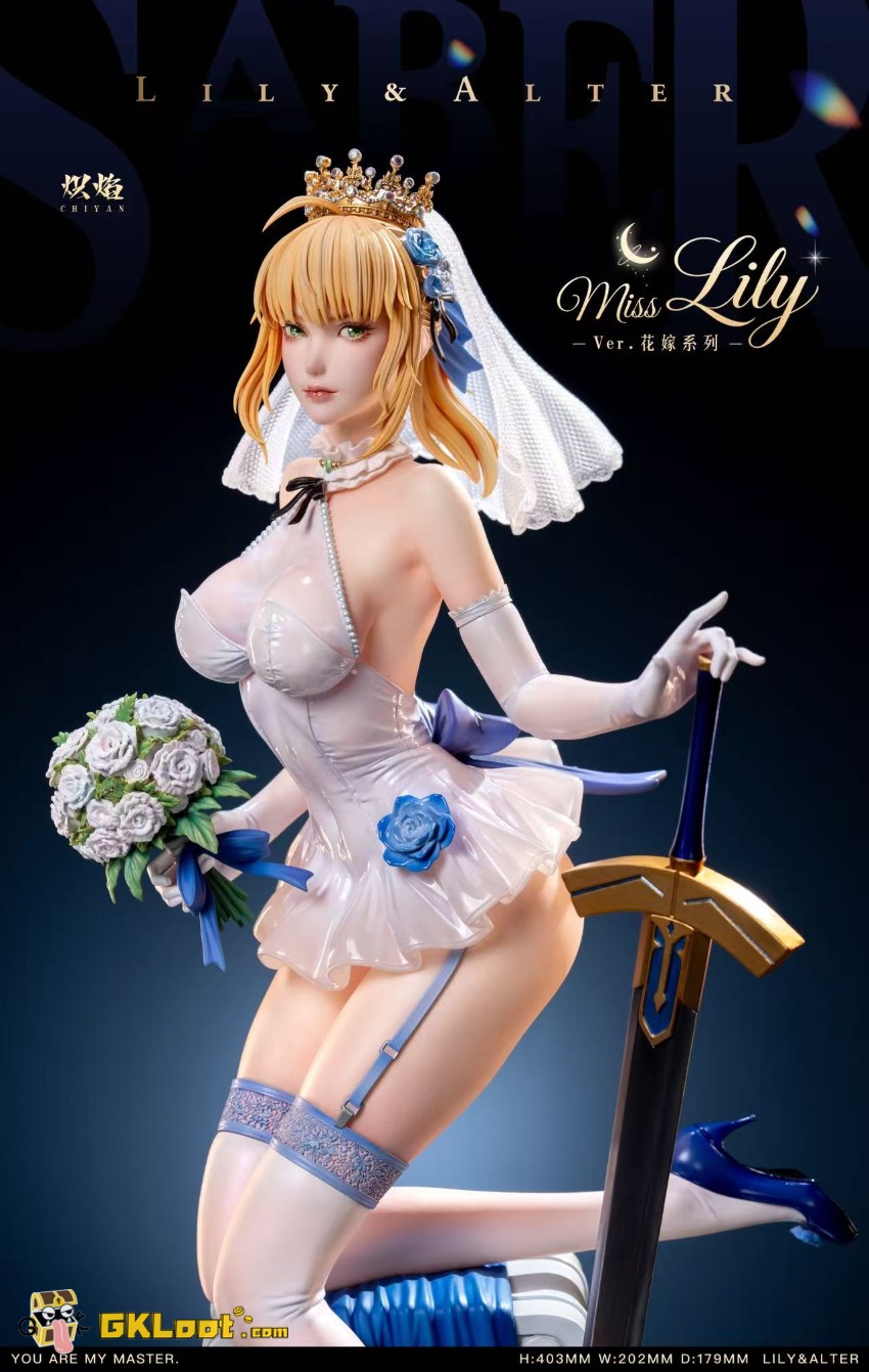 ChiYan Studio 1/4 Fate/Stay Night Saber Artoria Pendragon Statue - View 3 ChiYan Studio 1/4 Fate/Stay Night Saber Artoria Pendragon Statue - View 3