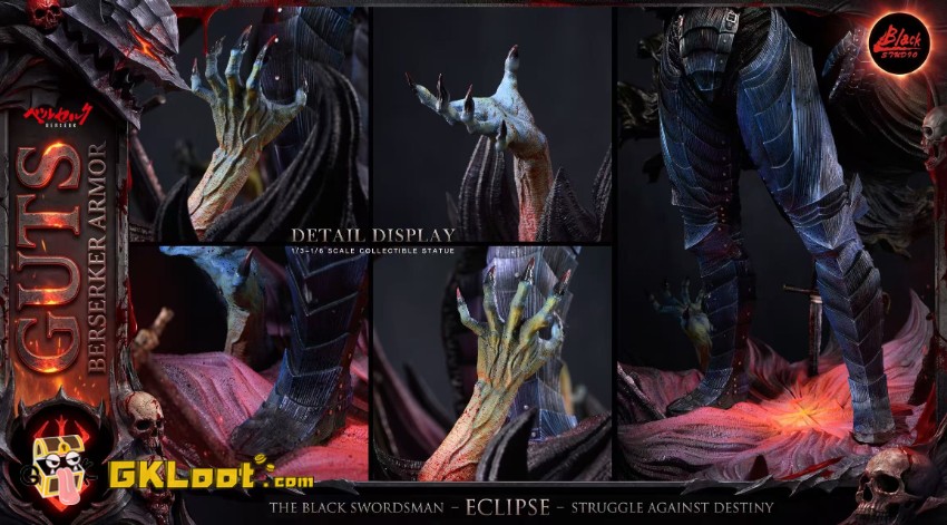Black Studio Berserk Guts Statue - View 13 Black Studio Berserk Guts Statue - View 13