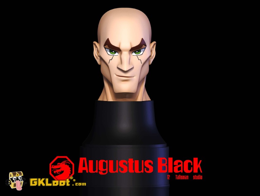 12 Talisman Studio Jackie Chan Adventures Augustus Black Statue - View 8 12 Talisman Studio Jackie Chan Adventures Augustus Black Statue - View 8