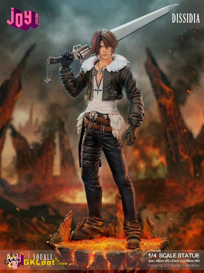 Joy Station Studio 1/4 Final Fantasy Squall Leonhart Statue w/ LED - View 3 Joy Station Studio 1/4 Final Fantasy Squall Leonhart Statue w/ LED - View 3