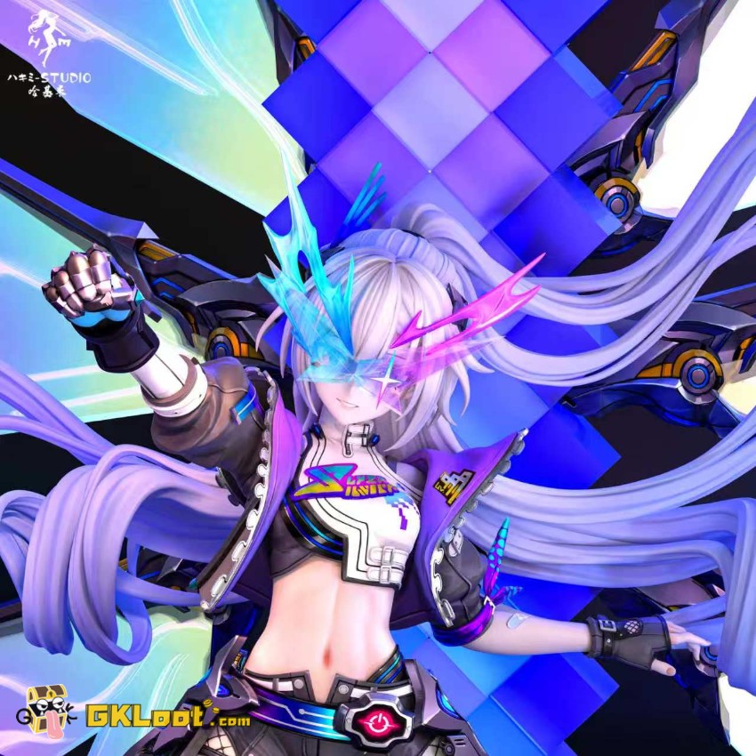 Hakimi Studio 1/6 Honkai: Star Rail Silver Wolf Statue w/ LED - View 7 Hakimi Studio 1/6 Honkai: Star Rail Silver Wolf Statue w/ LED - View 7