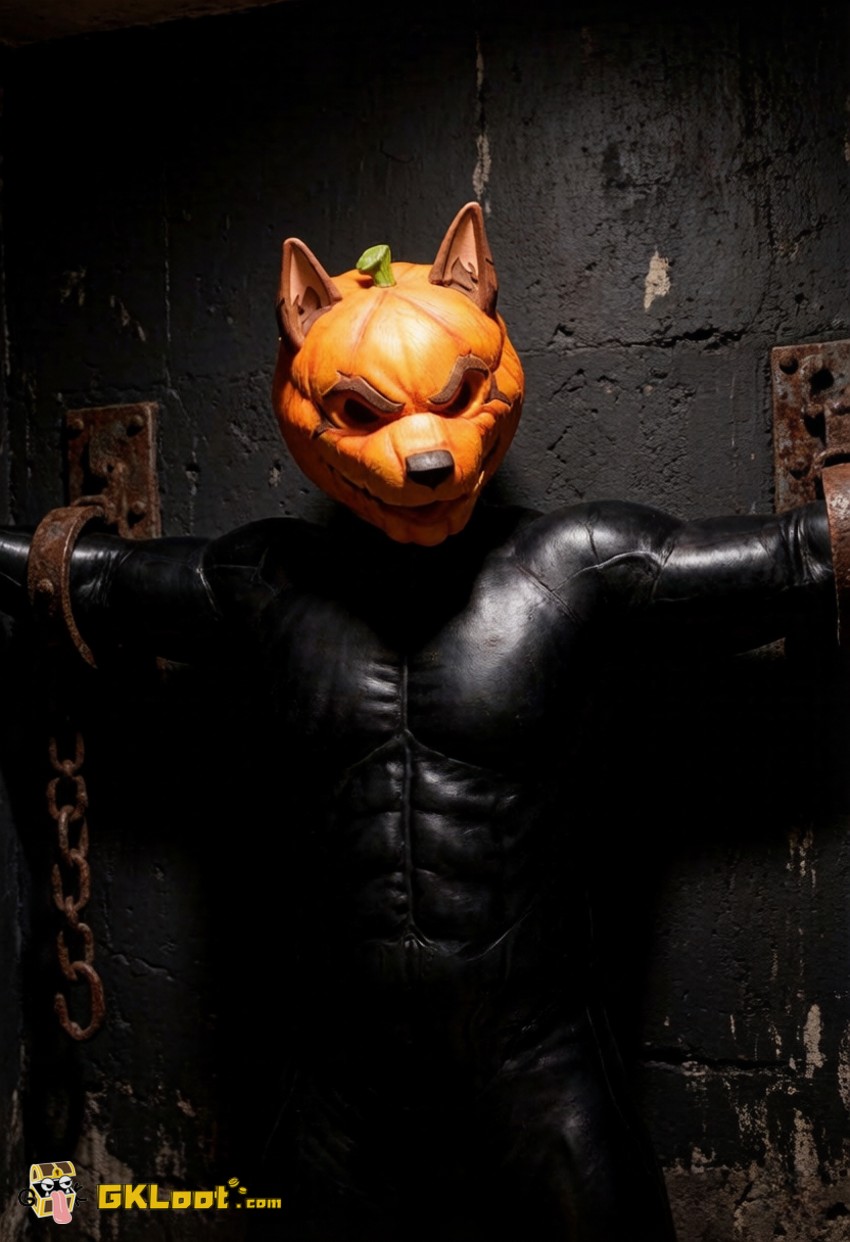 Shibadon Studio Original Pumpkin Head Mask w/ LED - View 1 Shibadon Studio Original Pumpkin Head Mask w/ LED - View 1
