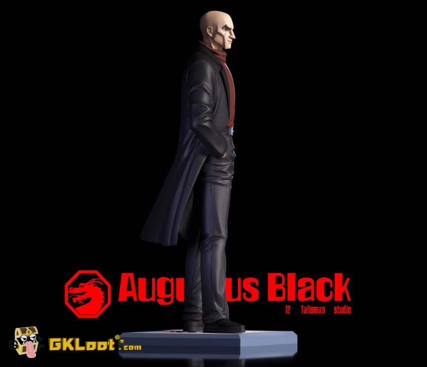 12 Talisman Studio Jackie Chan Adventures Augustus Black Statue - View 6 12 Talisman Studio Jackie Chan Adventures Augustus Black Statue - View 6