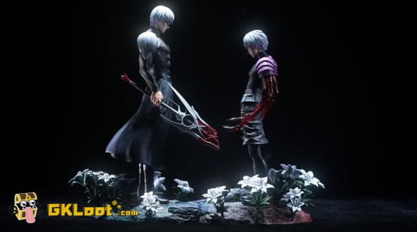 Damocles Studio 1/6 Tokyo Ghoul Ken Kaneki & Arima Kisho Statue - View 1 Damocles Studio 1/6 Tokyo Ghoul Ken Kaneki & Arima Kisho Statue - View 1