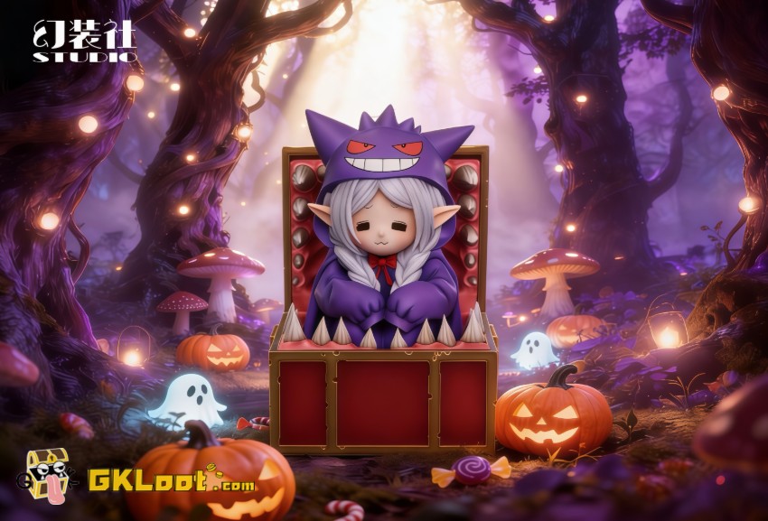 Huan Zhuang She Studio Frieren: Beyond Journey's End Frieren Cosplay Pokémon Gengar Statue - View 1 Huan Zhuang She Studio Frieren: Beyond Journey's End Frieren Cosplay Pokémon Gengar Statue - View 1