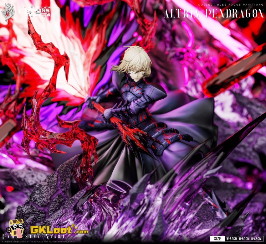 Lue Ying & Demons Studio 1/6 Fate/Stay Night Saber Artoria Pendragon Statue w/ LED - View 6 Lue Ying & Demons Studio 1/6 Fate/Stay Night Saber Artoria Pendragon Statue w/ LED - View 6