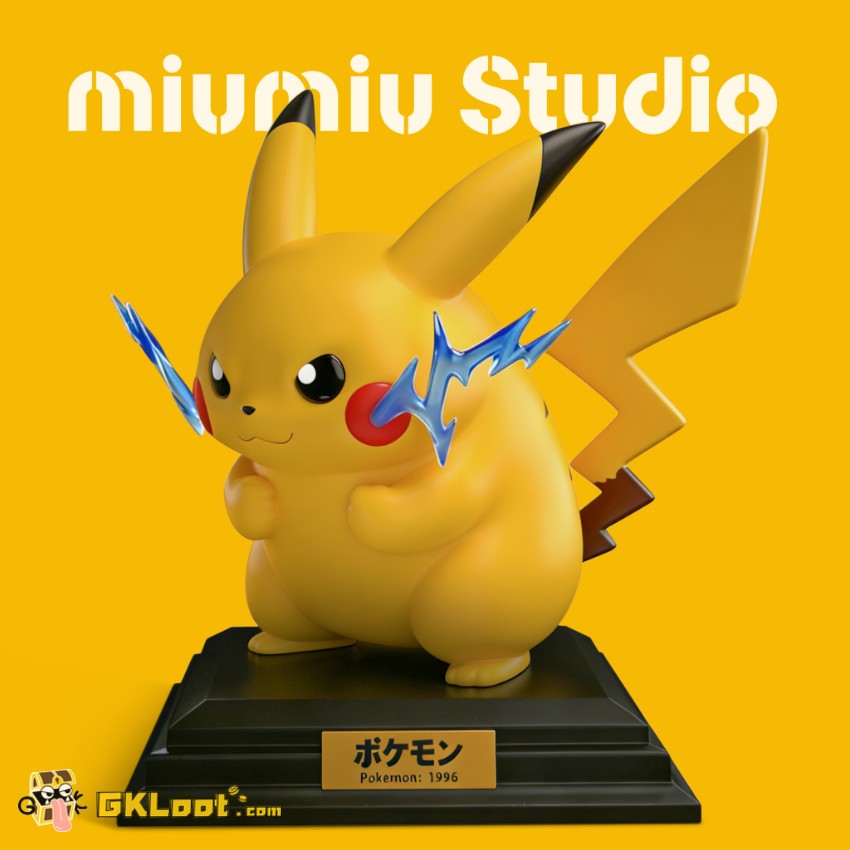 Miumiu Studio 1/10 Pokémon Pikachu Statue - View 1 Miumiu Studio 1/10 Pokémon Pikachu Statue - View 1