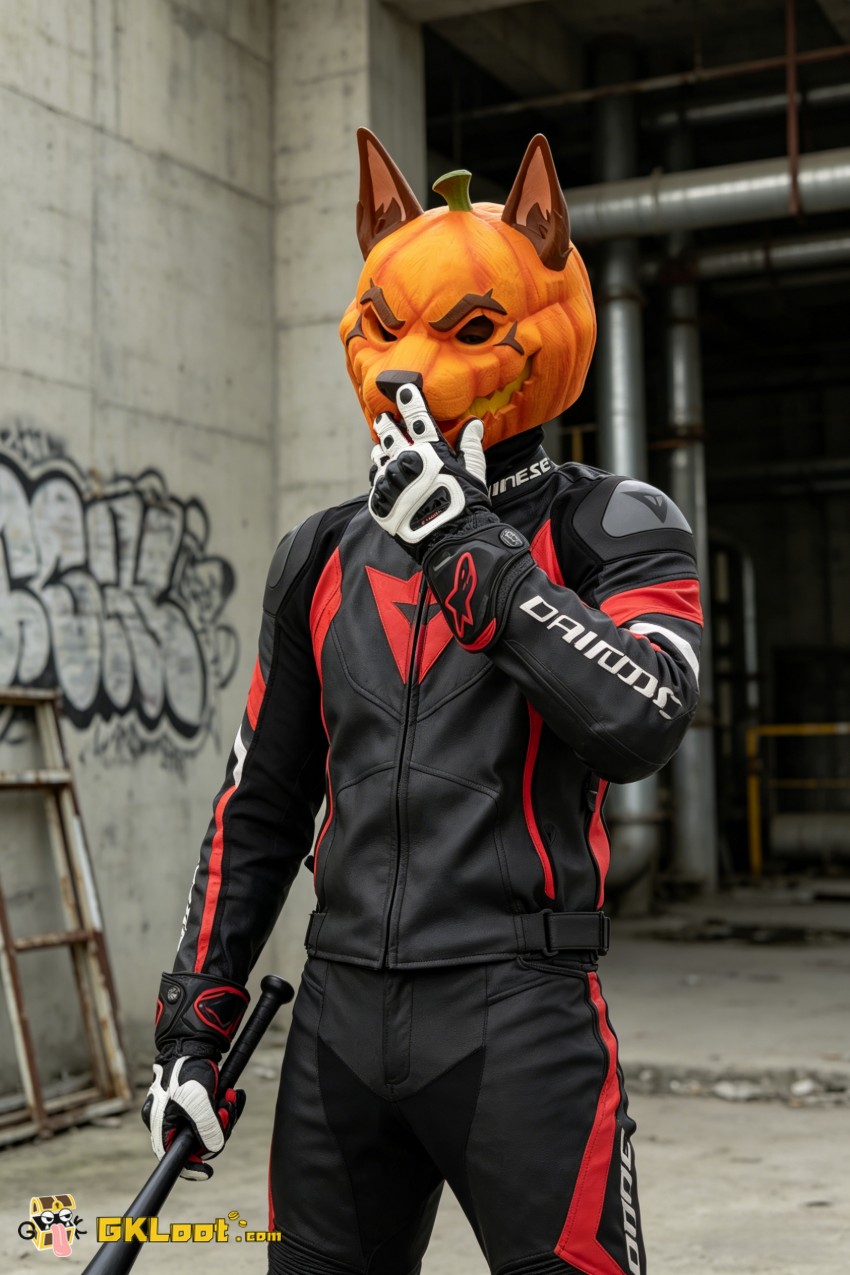 Shibadon Studio Original Pumpkin Head Mask w/ LED - View 8 Shibadon Studio Original Pumpkin Head Mask w/ LED - View 8
