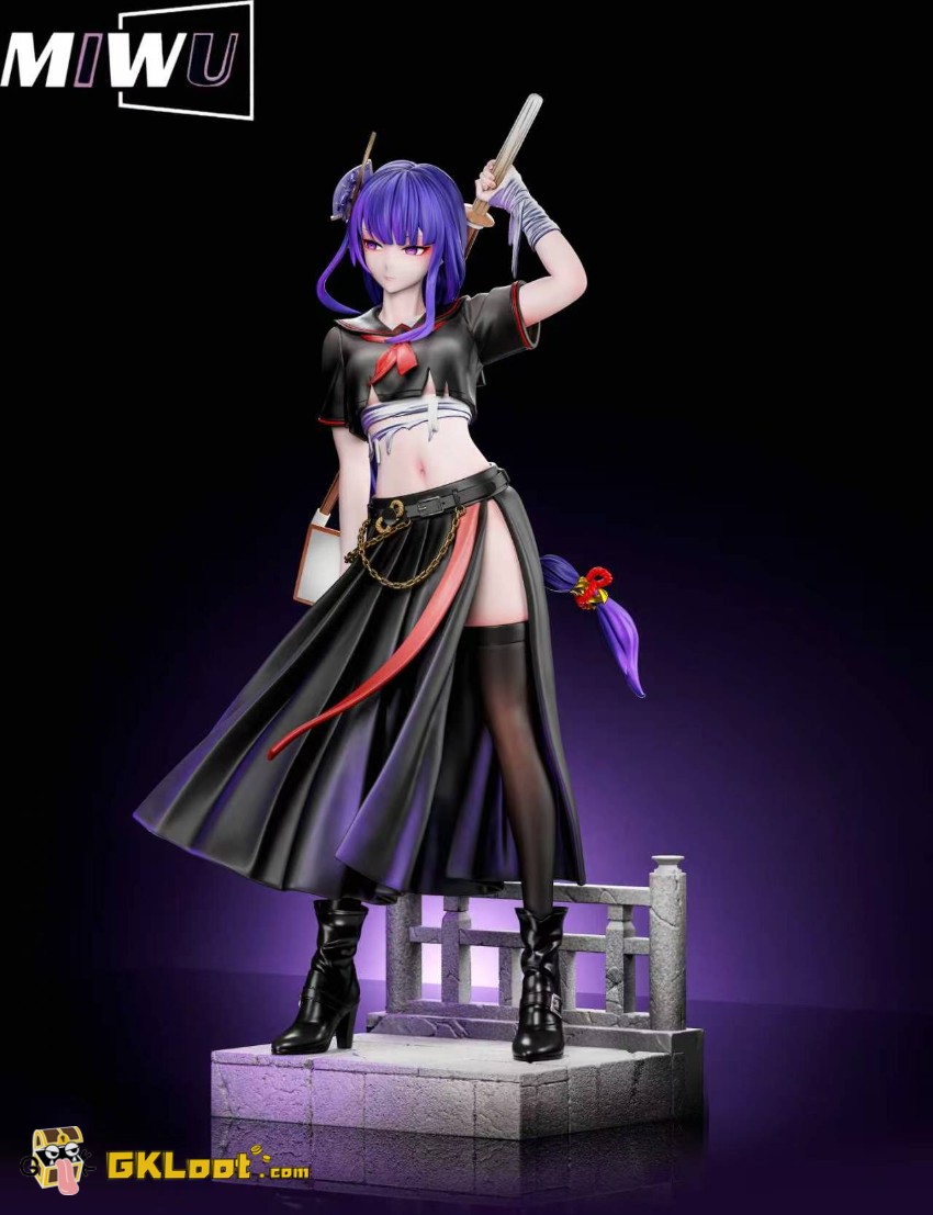 Miwu Studio 1/6 Genshin Impact Raiden Shogun & Yae Miko Statue - View 4 Miwu Studio 1/6 Genshin Impact Raiden Shogun & Yae Miko Statue - View 4