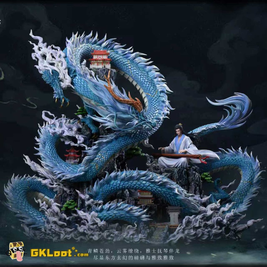 Man Rhythm Studio Original Azure Dragon Statue - View 1 Man Rhythm Studio Original Azure Dragon Statue - View 1