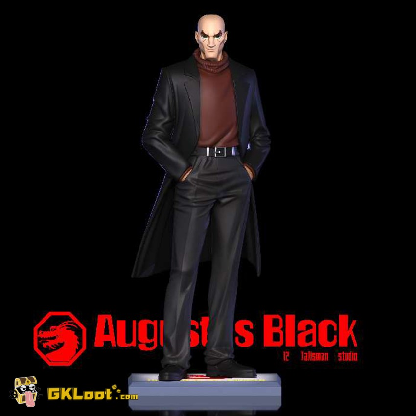 12 Talisman Studio Jackie Chan Adventures Augustus Black Statue - View 1 12 Talisman Studio Jackie Chan Adventures Augustus Black Statue - View 1