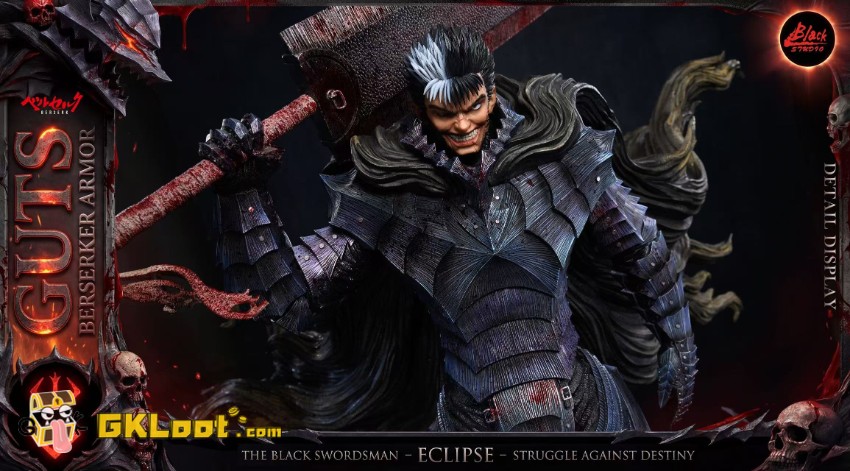 Black Studio Berserk Guts Statue - View 17 Black Studio Berserk Guts Statue - View 17