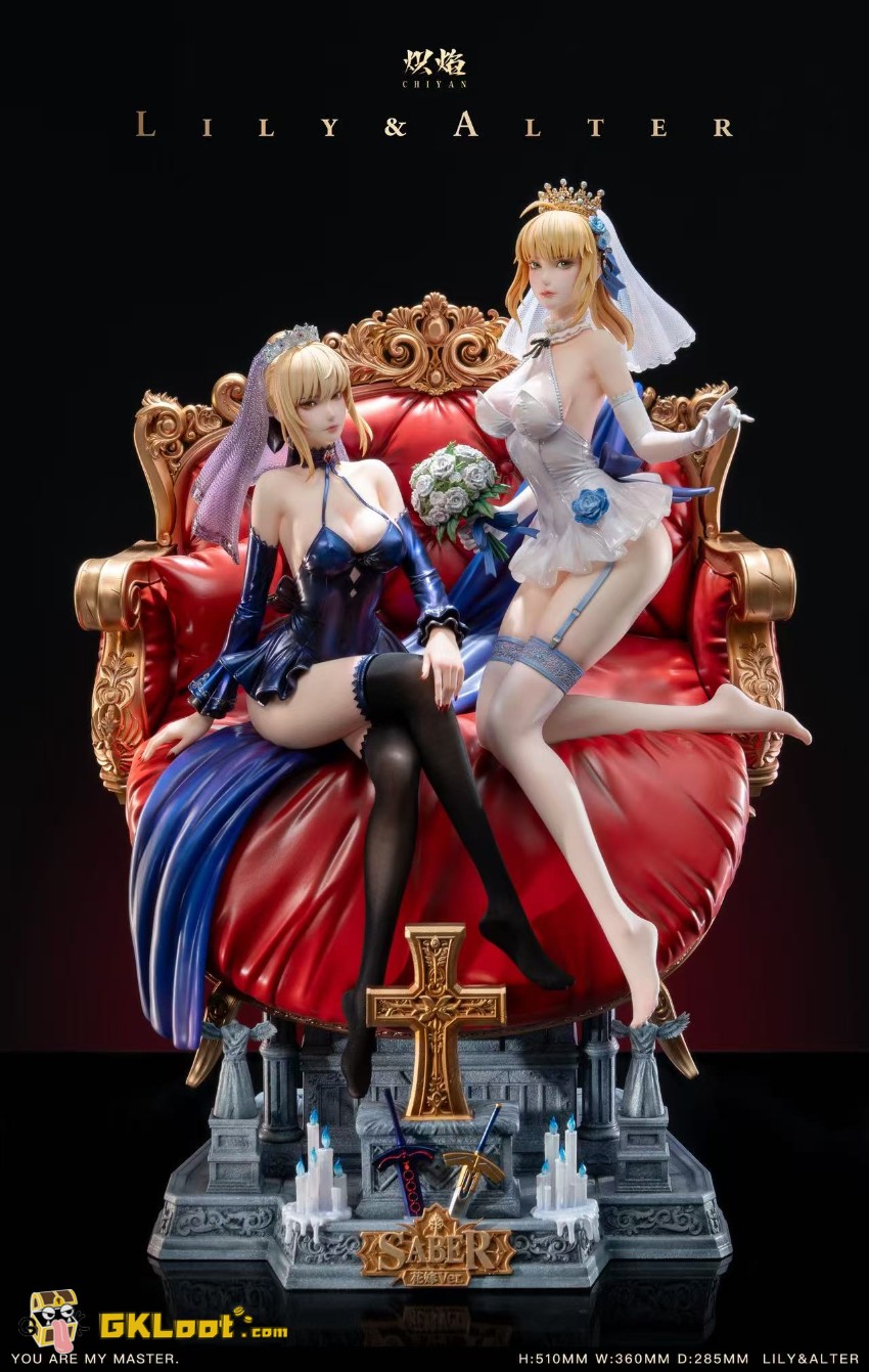 ChiYan Studio 1/4 Fate/Stay Night Saber Artoria Pendragon Statue - View 2 ChiYan Studio 1/4 Fate/Stay Night Saber Artoria Pendragon Statue - View 2