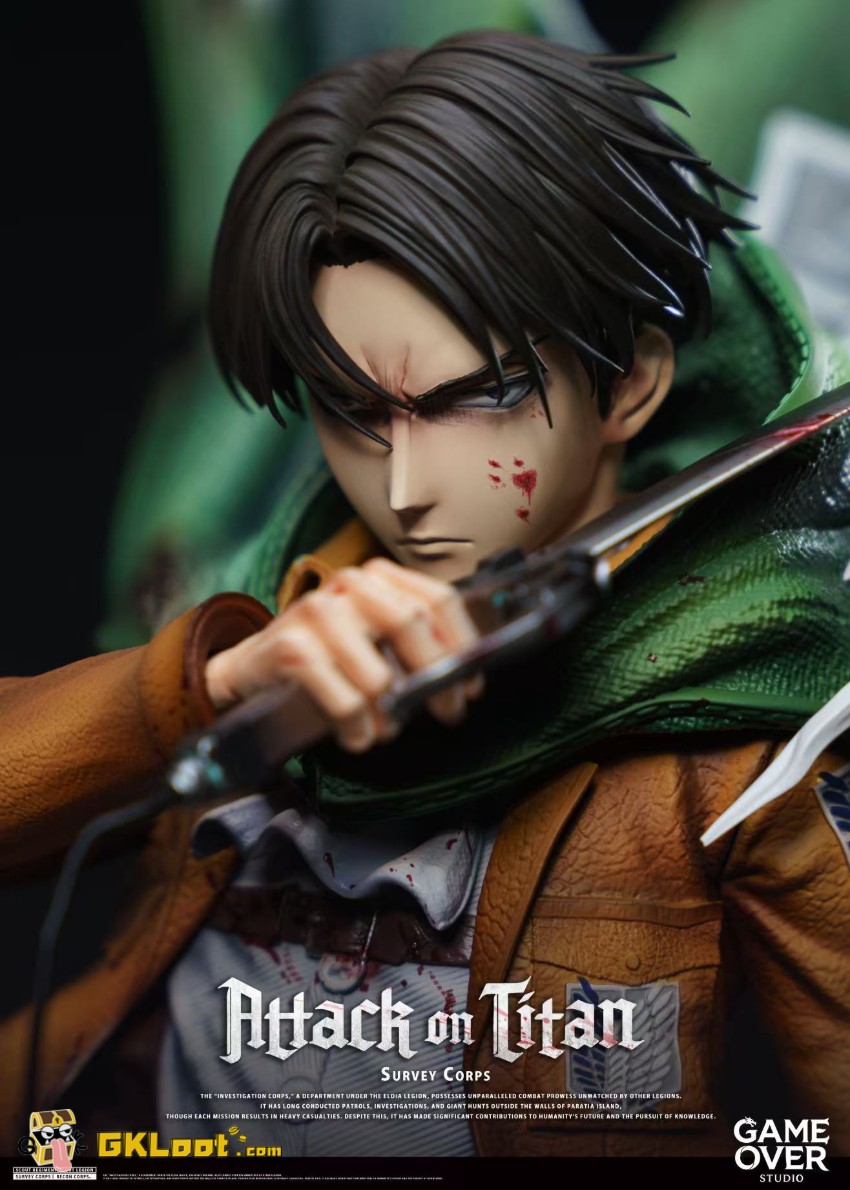 Game Over Studio Attack on Titan Levi Ackerman Statue - View 6 Game Over Studio Attack on Titan Levi Ackerman Statue - View 6