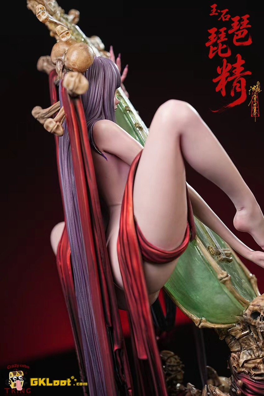 Crazy Cube & TKing Toys Studio 1/6 Original Jade Pipa Spirit Statue - View 10 Crazy Cube & TKing Toys Studio 1/6 Original Jade Pipa Spirit Statue - View 10