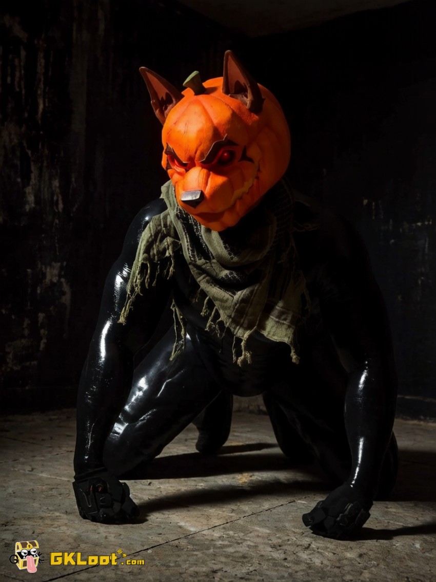 Shibadon Studio Original Pumpkin Head Mask w/ LED - View 23 Shibadon Studio Original Pumpkin Head Mask w/ LED - View 23