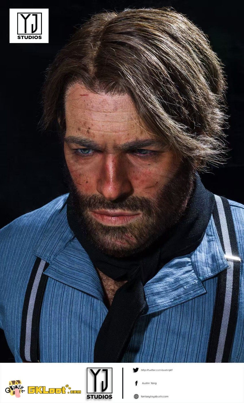 YJ Studio 1/1 Red Dead Redemption Arthur Morgan Bust Statue - View 2 YJ Studio 1/1 Red Dead Redemption Arthur Morgan Bust Statue - View 2