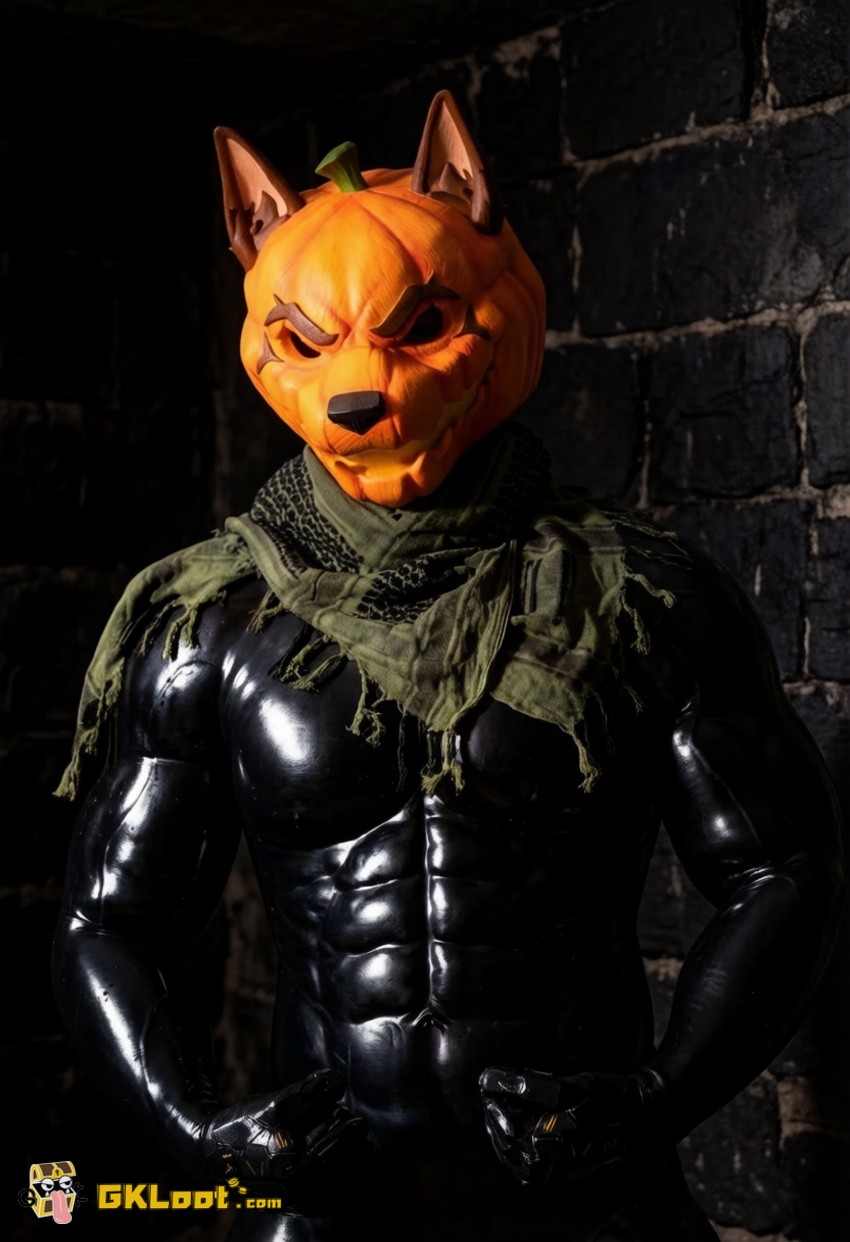 Shibadon Studio Original Pumpkin Head Mask w/ LED - View 10 Shibadon Studio Original Pumpkin Head Mask w/ LED - View 10